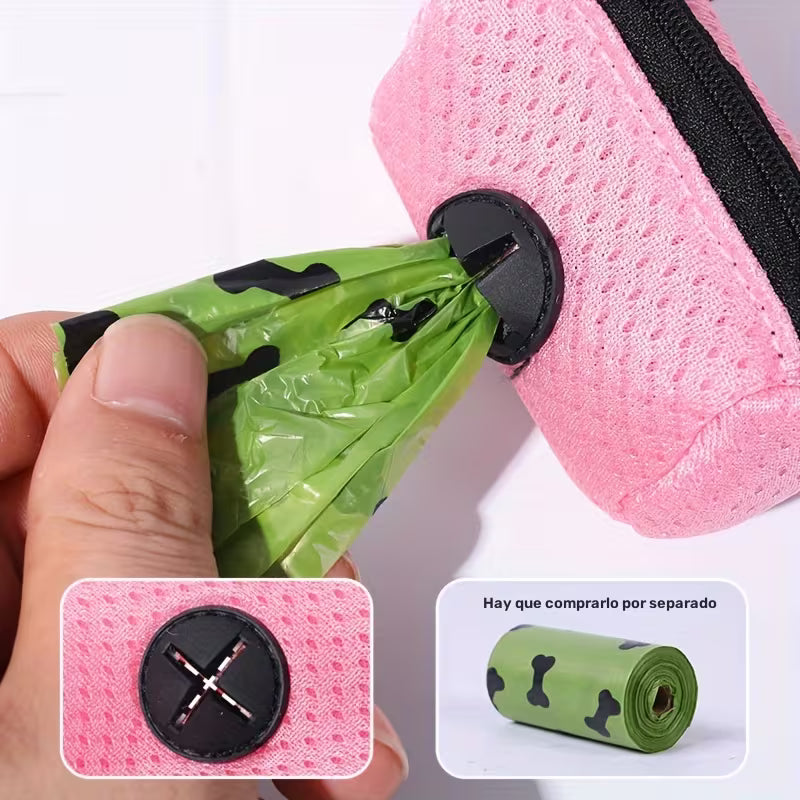 Dispensador Portátil Para Bolsas De Residuos De Mascotas