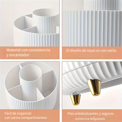 Organizador Giratorio 360° Para Maquillaje Y Cosméticos