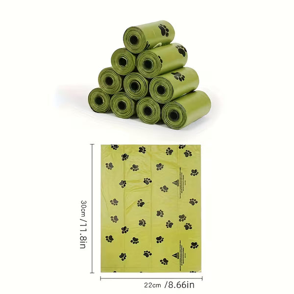 Super Pack de 5 Rollos de Bolsas de Residuos para Mascotas (100 Bolsas en total)