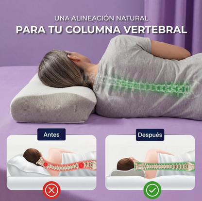 Almohada Cervical Ergonómica Anatómica — Soporte de Cuello y Alineación Cervical