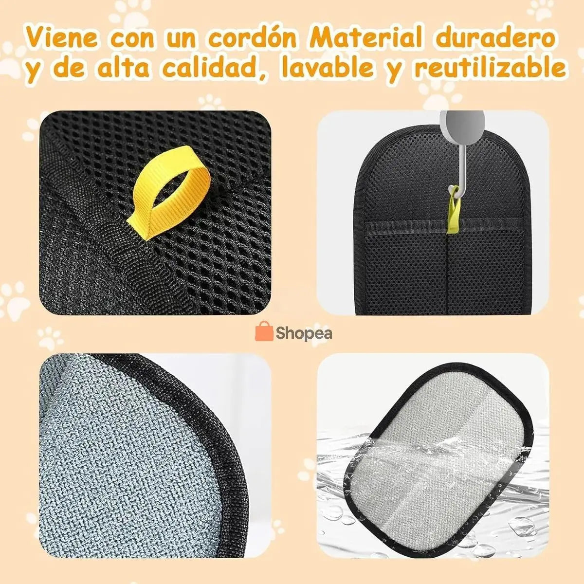 Guante Quitapelos Para Mascotas