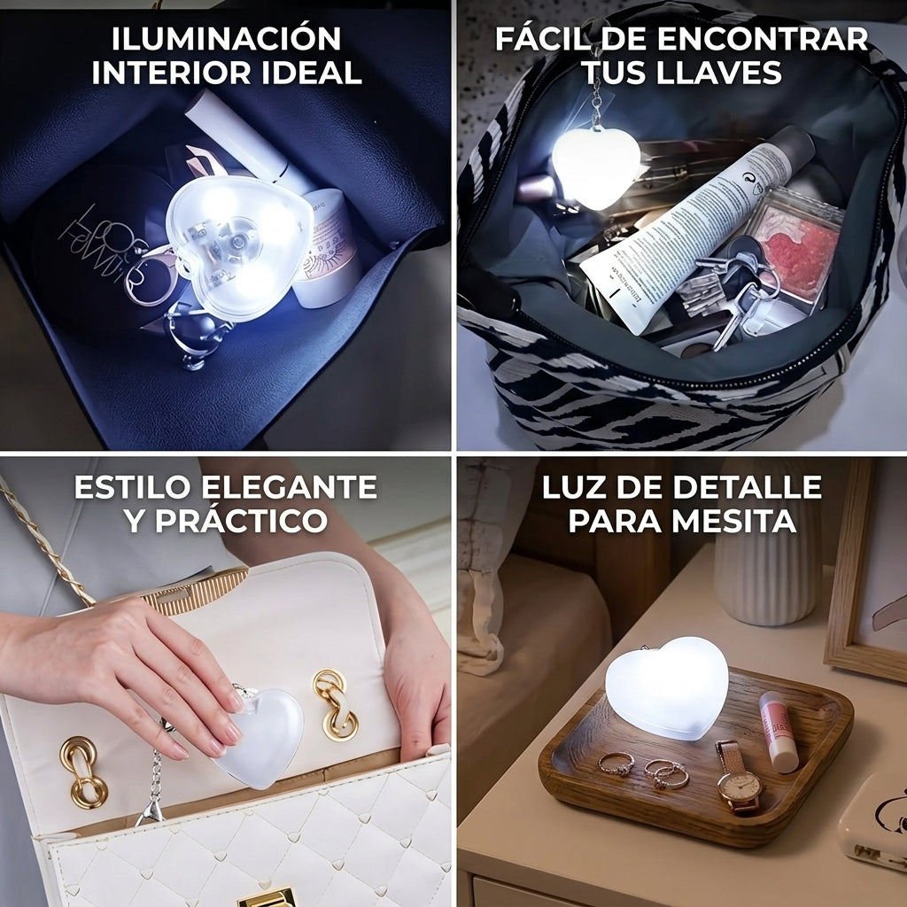 Luz Led Recargable Para Cartera O Bolso + Cable USB