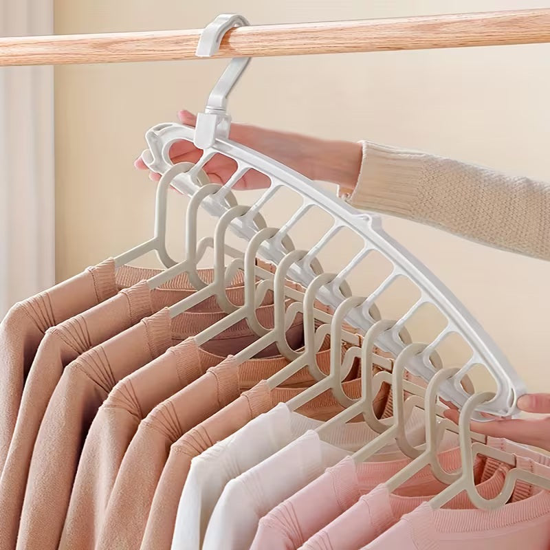 Promo 2x1 Percha Plegable De Ropa Organizadora 11 Orificios