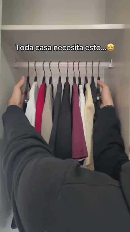 Promo 2x1 Percha Plegable De Ropa Organizadora 11 Orificios